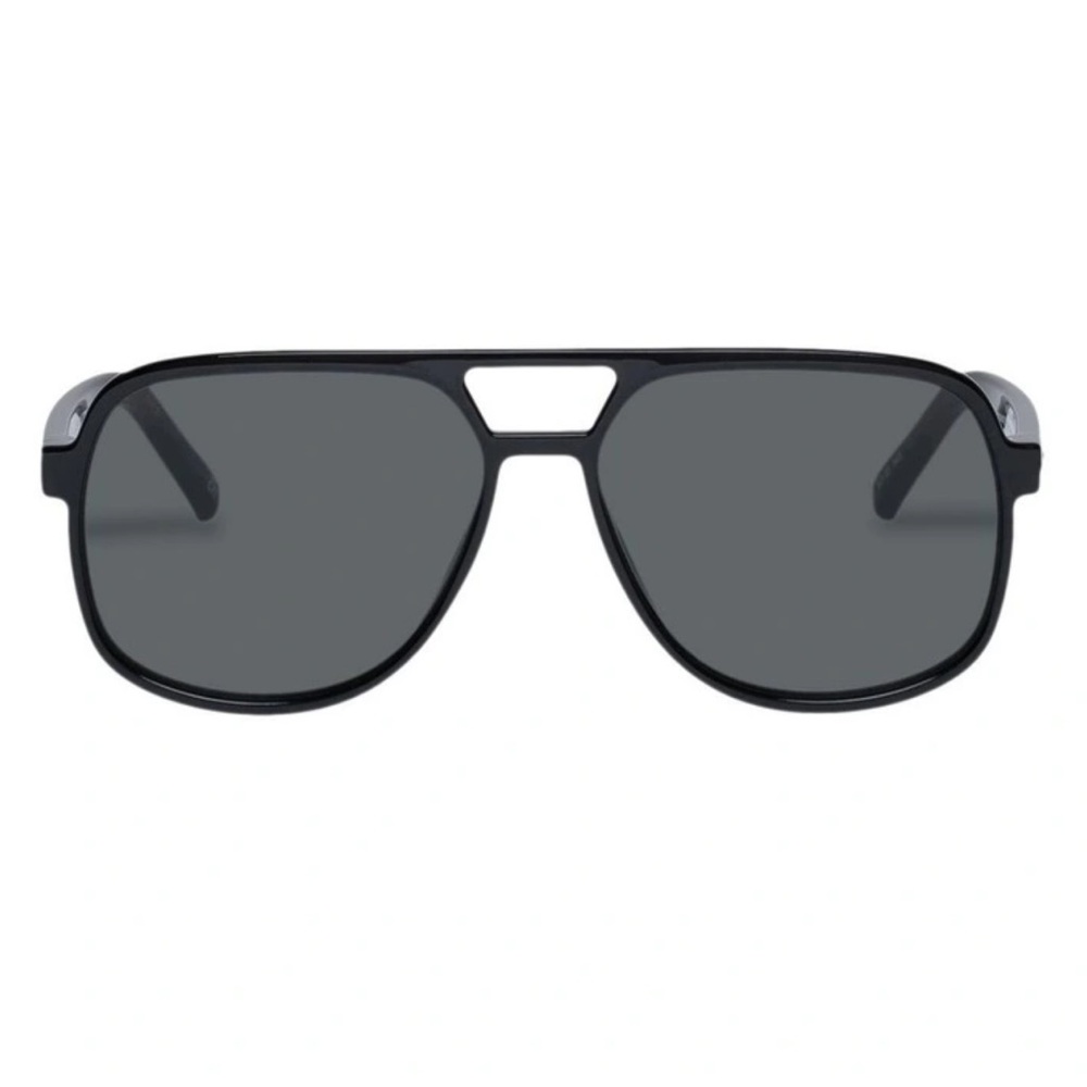 Le Specs Black Aviator Sunglasses
